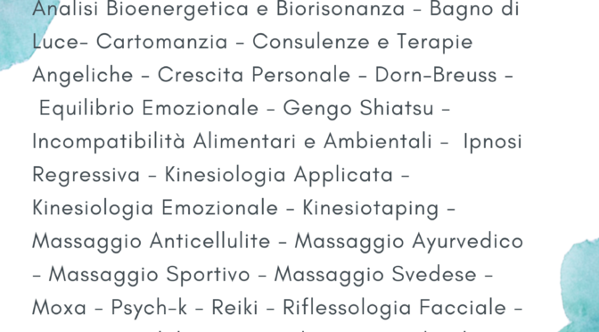 Risveglio 2021 – Trattamenti
